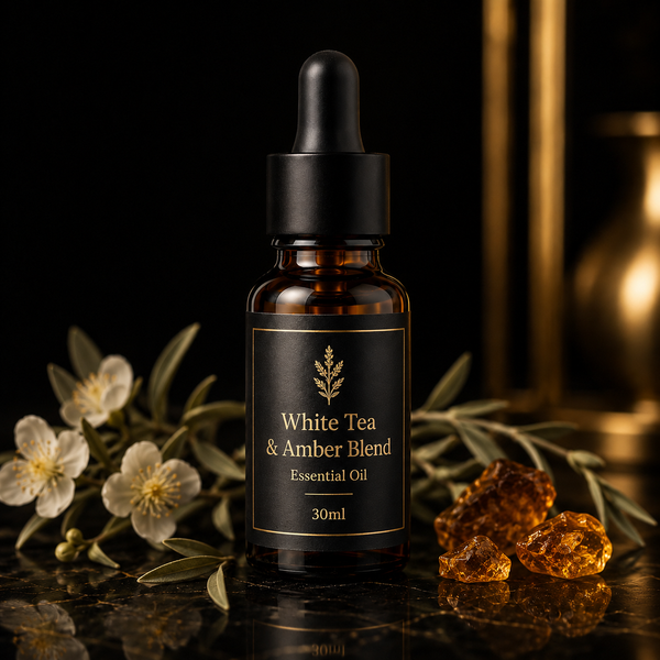 White Tea & Amber – Signature Diffuser Blend 30ml